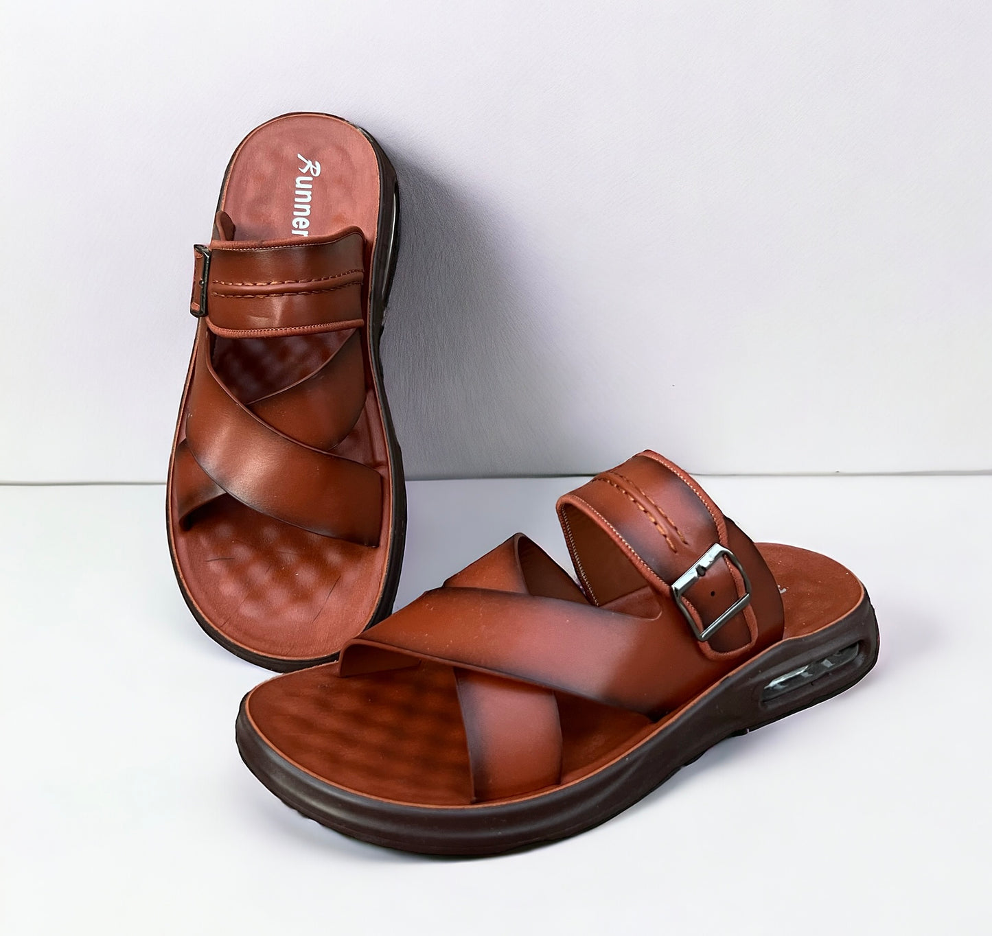 100% Medicated Air-Cooled Mustared Chappal - AC091