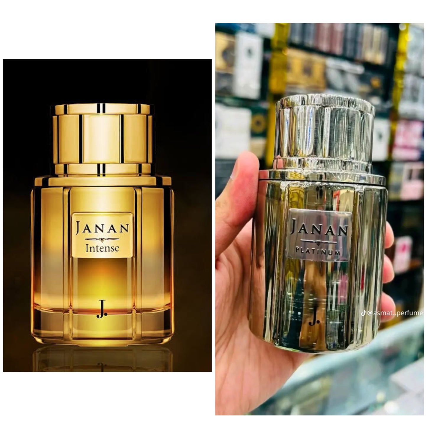 (Pack of 2) Original J. Perfume Janan Platinum + Gold Intense